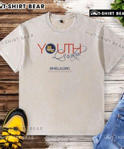 Alt Text: Official Youth Quake 2025 washed t-shirt featuring a trendy design, perfect for casual wear and youth events.