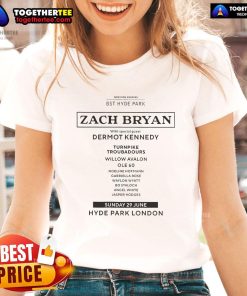 Official Zach Bryan concert tee featuring special guests Dermot Kennedy and Turnpike Troubadours at Willow Avalon.