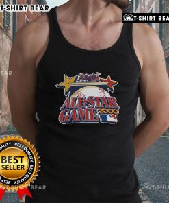 Alt Text: Original Atlanta Braves Homage All-Star Game 2000 tank top featuring classic team colors and retro design.