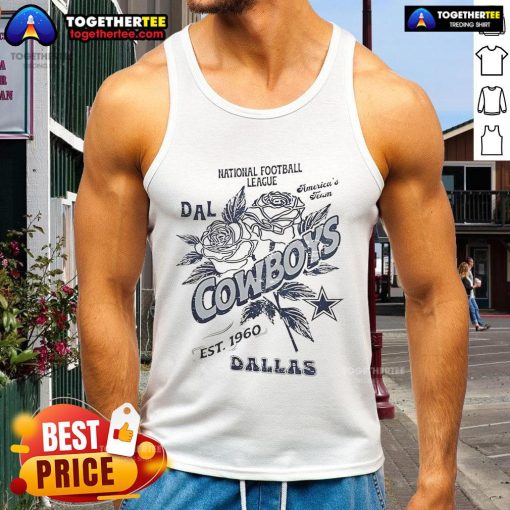 Original Dallas Cowboys tank top, celebrating the National Football League since 1960, perfect for fans and collectors.