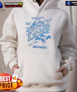 Original Detroit Lions hoodie celebrating NFL history since 1934, featuring team logo and stylish design.