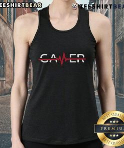 Alt Text: Original Game Gamer Heartbeat Gaming Tank Top featuring a stylish design for passionate gamers.