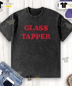 Original Glass Tapper washed t-shirt featuring a vintage design, perfect for casual wear and unique style.