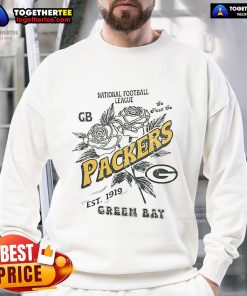 Alt Text: Original Green Bay Packers sweatshirt, featuring NFL logo, established 1919, perfect for fans and casual wear.