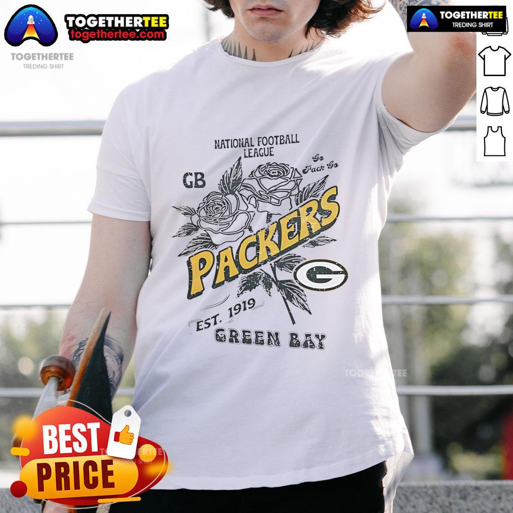 Original Green Bay Packers Rose National Football League Est 1919 T Shirt Original Green Bay Packers T-Shirt featuring NFL logo, established 1919, perfect for fans of the iconic football team.