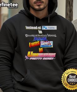 Original Instead Of Training in Granblue Fantasy Versus hoodie featuring vibrant graphics and stylish design.