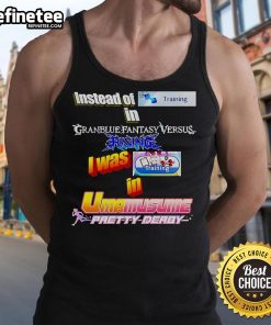 Alt Text: Original Instead Of Training in Granblue Fantasy Versus Rising Tank Top showcasing vibrant design and character art.