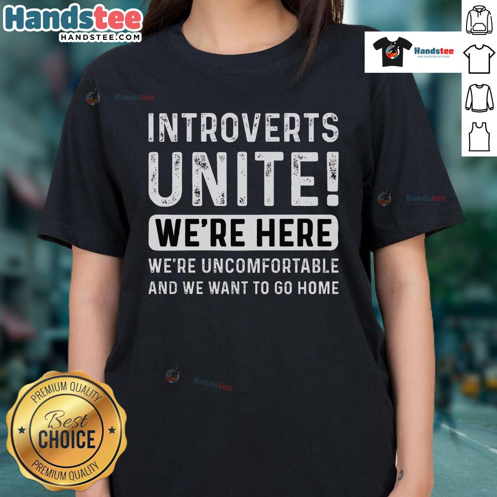 Original Introverts Unite Essential Ladies Tee Original Introverts Unite Essential Ladies Tee featuring a stylish design perfect for introverted women.