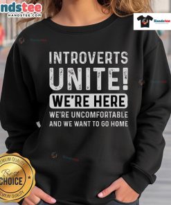 Original Introverts Unite Essential Sweatshirt in cozy fabric, perfect for introverts seeking comfort and style.
