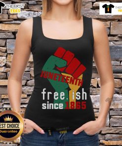 Original Juneteenth Free.ish Since 1865 Tank Top featuring vibrant design celebrating Juneteenth history and culture.