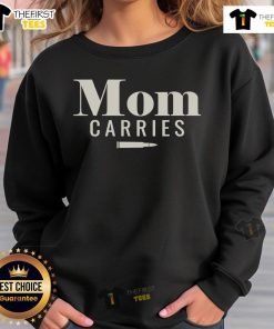 Original Mom Carries Bullet Sweatshirt - Stylish and comfortable sweatshirt for moms, perfect for casual outings.
