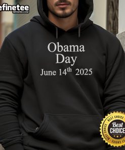 Original Obama Day June 14th 2025 hoodie featuring bold graphic design and vibrant colors celebrating the event.