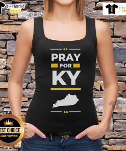 Original Pray For KY Kentucky State Christian tank top design featuring inspirational graphics and vibrant colors.