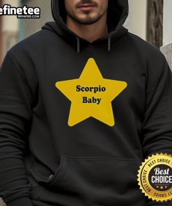 Original Scorpio Baby Star Hoodie featuring a cute star design for infants, perfect for stylish comfort.