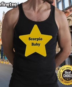 Original Scorpio Baby Star Tank Top featuring a stylish star design perfect for trendy infants and toddlers.