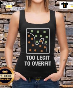 Original Too Legit To Overfit Tank Top in black, showcasing a trendy design perfect for workouts and casual outings.