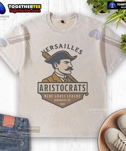 Original Versailles Aristocrats washed t-shirt featuring a vintage design and soft fabric, perfect for casual wear.