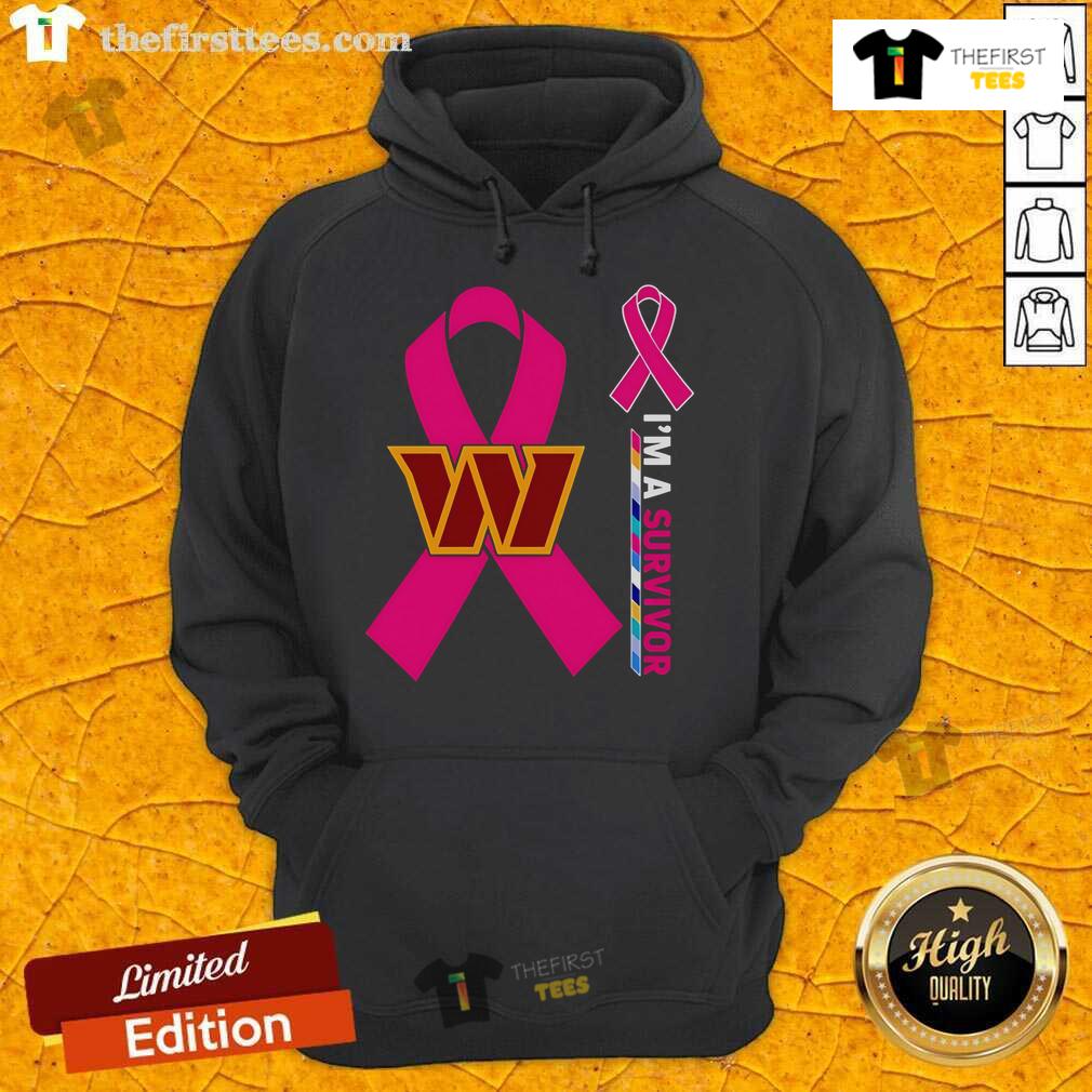Original Washington Commanders X Cancer Awareness I'M A Survivor Hoodie Original Washington Commanders X Cancer Awareness 'I'm A Survivor' hoodie showcasing team spirit and support for survivors.