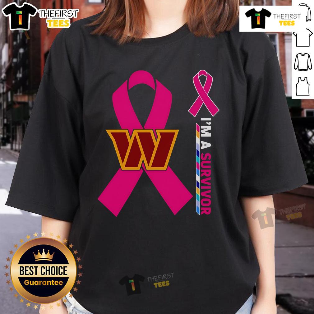 Original Washington Commanders X Cancer Awareness I'M A Survivor Ladies Tee Original Washington Commanders X Cancer Awareness 'I'm A Survivor' Ladies Tee featuring bold graphics and vibrant colors.