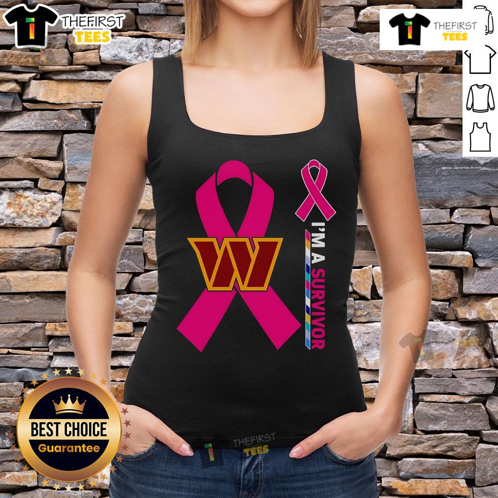 Original Washington Commanders X Cancer Awareness I'M A Survivor Tank Top Original Washington Commanders X Cancer Awareness 'I'm A Survivor' Tank Top featuring bold graphics and vibrant colors.