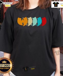 Vintage ladies tee featuring the original Wu-Tang logo in bold colors, perfect for fans of hip-hop fashion.
