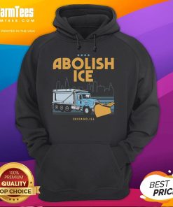 Premium Abolish Ice Chicago IL hoodie featuring a bold design, perfect for supporters of immigration reform and social justice.