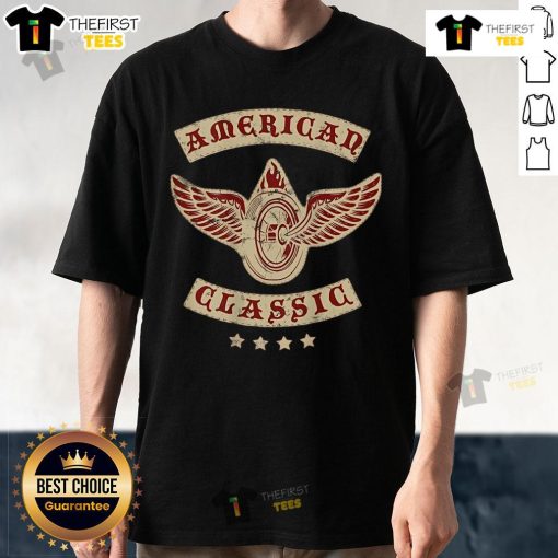 Alt Text: Premium American Classic T-Shirt in soft cotton, featuring a relaxed fit and available in various colors for ultimate comfort.