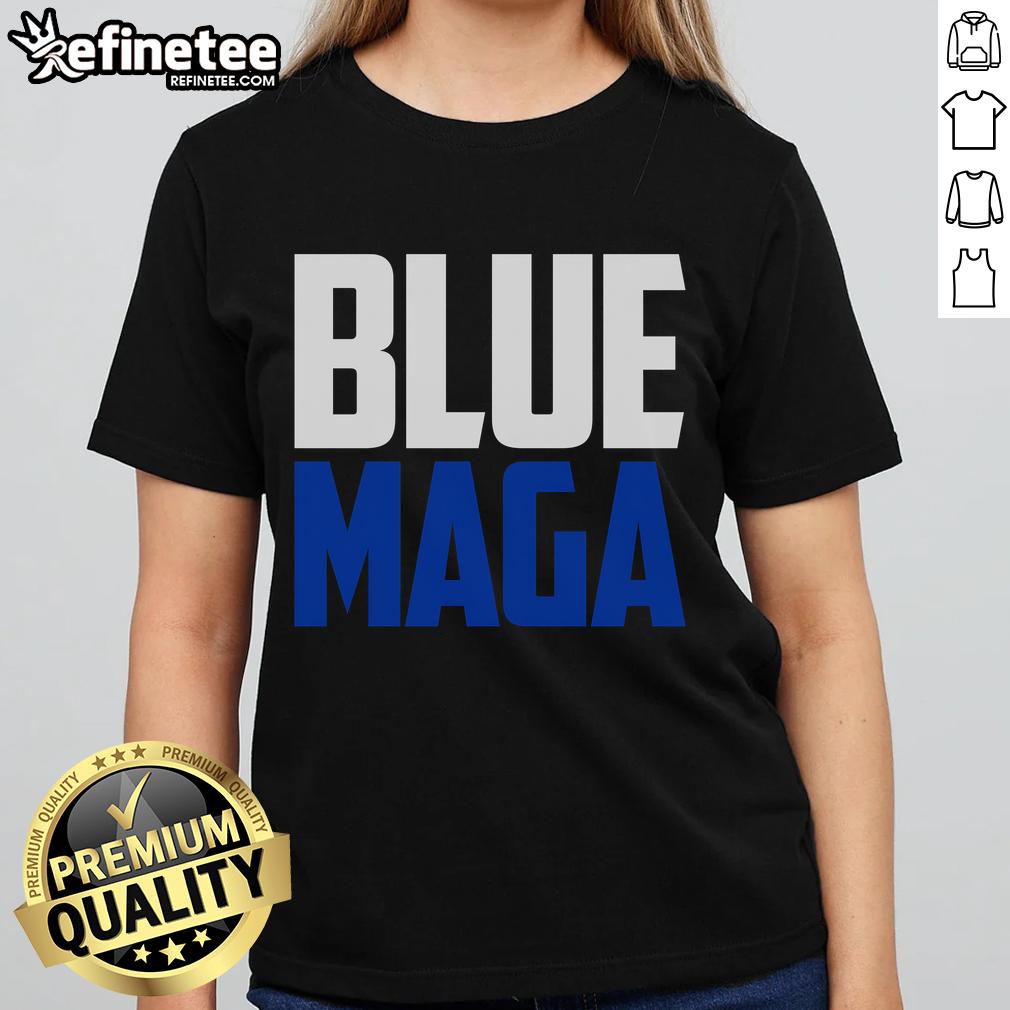 Premium Blue Maga Democrat Make America Great Again Ladies Tee Premium blue MAGA Democrat Make America Great Again ladies tee featuring a stylish design for patriotic women.