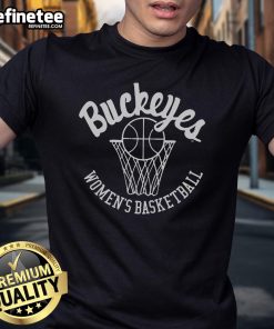 Premium Buckeyes Women's Basketball T-Shirt featuring team colors and logo, perfect for fans and athletes alike.