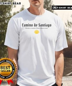 Premium Camino De Santiago Spain trekking Way Of St James T-shirt featuring a stylish design for hiking enthusiasts.