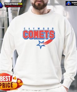 Premium Caywood Comets Block Sweatshirt featuring bold team colors and logo, perfect for fans and casual wear.