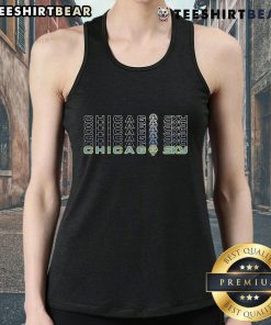 Premium Chicago Sky Repeat Tank Top featuring vibrant team colors and stylish design for a sporty look.