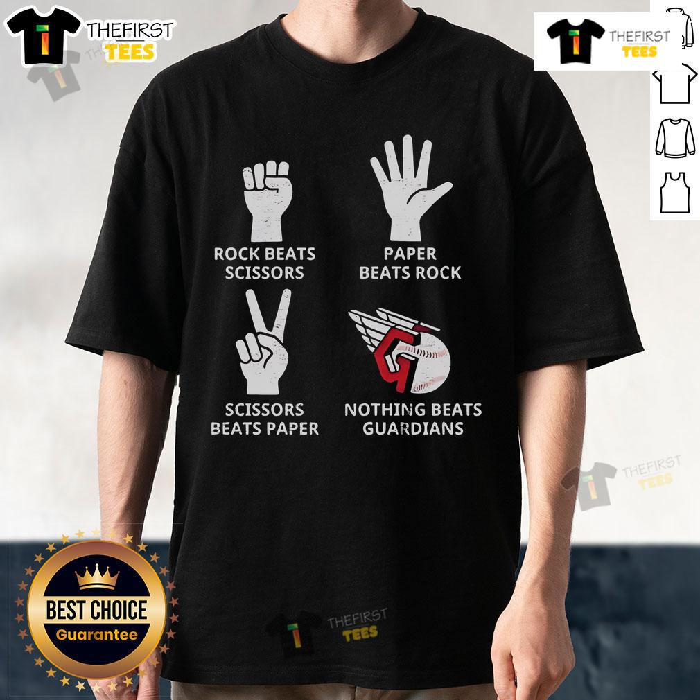 Premium Cleveland Guardians Nothing Beats Guardians Rock Paper Scissors T Shirt Premium Cleveland Guardians Nothing Beats Guardians Rock Paper Scissors T-Shirt featuring bold graphics and soft fabric.