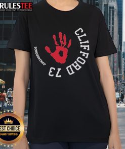 Premium Clifford 73-001 Fingerprint Ladies Tee featuring a stylish design and comfortable fit, perfect for casual wear.