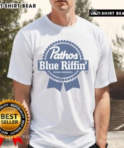 Premium Conjurer Pathos Blue Riffin' T-Shirt featuring a stylish design and vibrant blue color, perfect for casual wear.