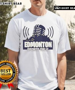 Premium Edmonton Sports Talk Est 1260 T-Shirt featuring bold logo and graphic design, perfect for sports fans.