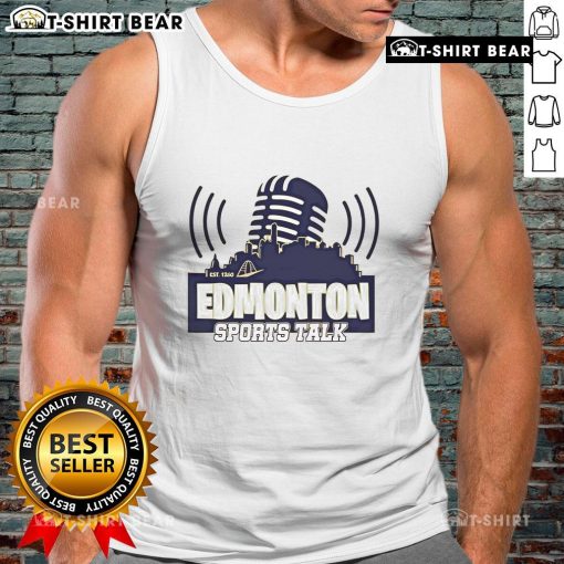 Premium Edmonton Sports Talk Est. 1260 tank top featuring a stylish design for sports enthusiasts.