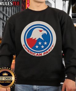 Premium Elon Musk American Party Eagle Logo Sweatshirt featuring a bold eagle design and vibrant colors for stylish wear.