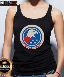 Premium Elon Musk American Party Eagle Logo Tank Top featuring a bold eagle design and vibrant colors for stylish wear.