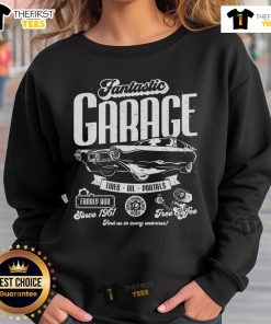 Premium Fantastic Garage Family Run Since 1961 Sweatshirt, featuring vintage design and cozy fit for garage enthusiasts.