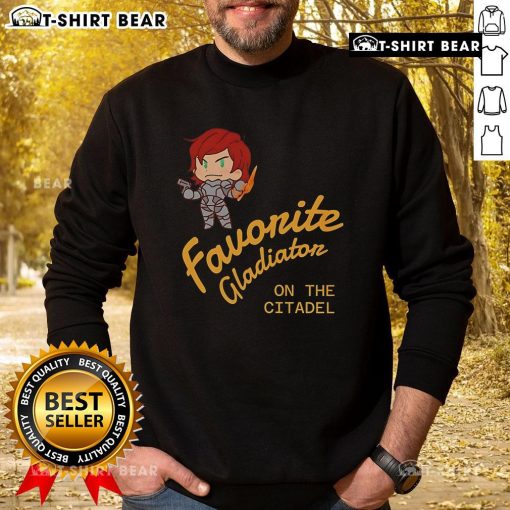 Alt Text: Premium Favorite Gladiaton on the Citadel sweatshirt featuring a stylish design and comfortable fit for everyday wear.