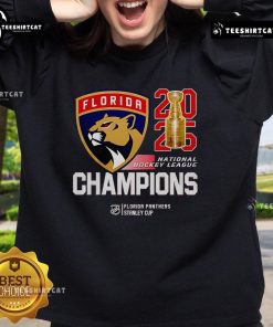 Alt Text: Premium Florida Panthers 2025 NHL Final Champions sweatshirt featuring team logo and vibrant colors, perfect for fans.
