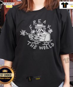 Alt Text: Premium Freak The World Crimeink ladies tee featuring a stylish graphic design, perfect for casual outfits.