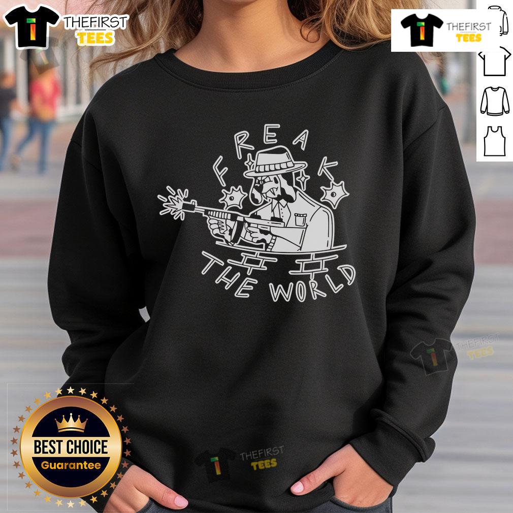 Premium Freak The World Crimeink Sweatshirt Premium Freak The World Crimeink Sweatshirt in black, featuring bold graphic print and comfortable fit for streetwear style.