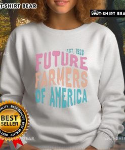 Alt Text: Premium Future Farmers of America Est 1928 sweatshirt showcasing a stylish design for agriculture enthusiasts.