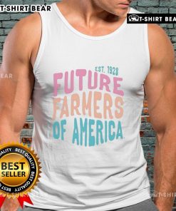 Premium Future Farmers of America Est 1928 tank top featuring a stylish design for agriculture enthusiasts.