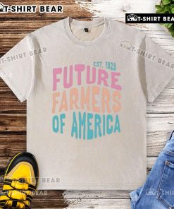Premium Future Farmers of America Est. 1928 washed t-shirt featuring a vintage logo and comfortable fit for enthusiasts.