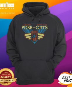 Alt Text: Delicious Premium Goetta made with savory pork and steel cut oats, showcased in Glier's hoodie in Cincinnati.