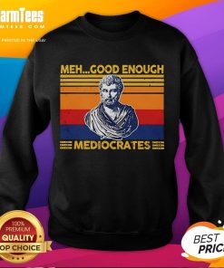 Premium Herodotus Meh Good Enough Mediocrates vintage sweatshirt in soft fabric, perfect for casual wear and literary lovers.