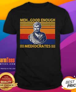 Premium Herodotus Meh Good Enough Mediocrates Vintage T-Shirt featuring a stylish graphic design and comfortable fit.